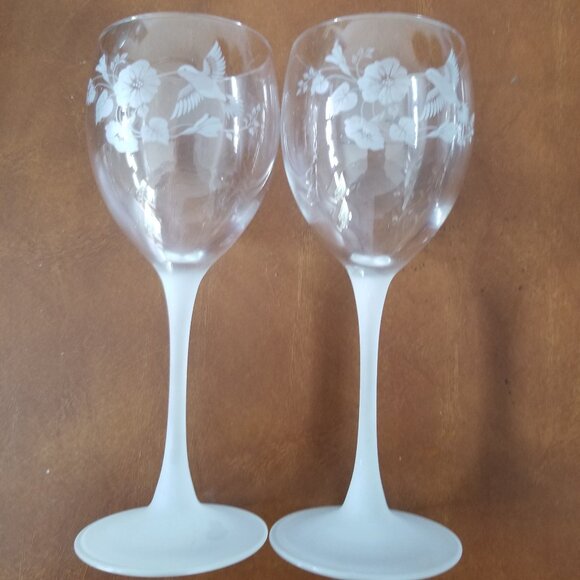Avon | Dining | Avon Hummingbird Wine Glasses Set Of 2 | Poshmark